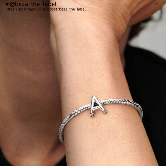 Pandora Letter A Alphabet Charm - Picture 5 of 6